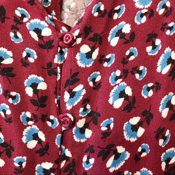 Zara Maroon Floral Romper - Picture 5 of 7